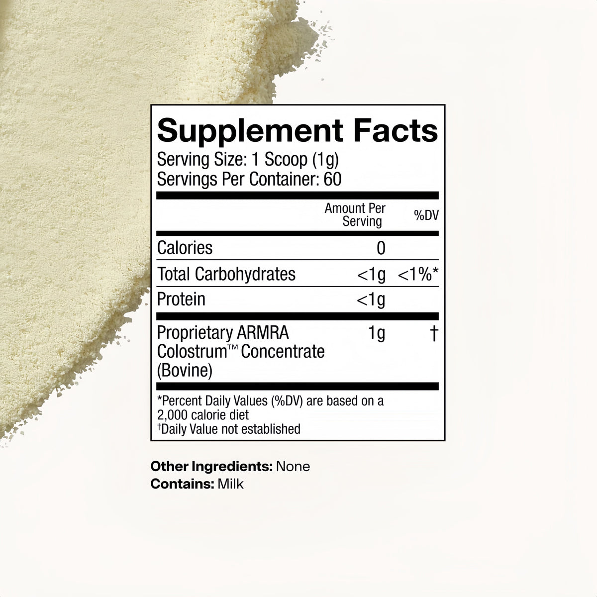 ARMRA Colostrum Powder | Unflavored | Gut Health & Bloating | Skin & Hair | Immunity | Keto, Gluten & Fat-Free | 120 Servings
